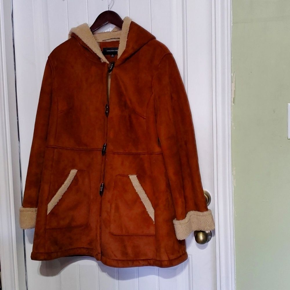 Jones New York Faux Suede Jacket Size XL